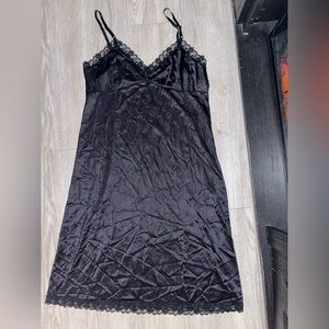 Black Lace-Trim Slip Dress - Women Intimates & Sleepwear